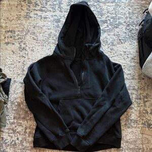 Classic Black Zip-Up Women's Hoodie